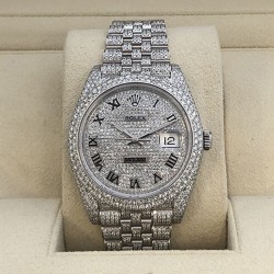 2022 Ice out diamond set Rolex Datejust 41mm watch Ref.126300